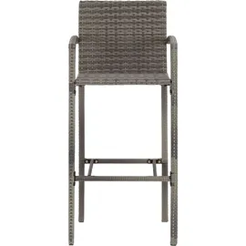 vidaXL Gartenbar Set 5-tlg. Grau