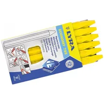 Lyra Pet Signierkreide 795 ECONOMY 110x11mm gelb 6eckig gespitzt unpapiert LYRA