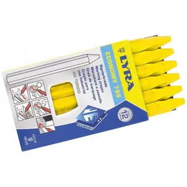 Lyra Pet Signierkreide 795 ECONOMY 110x11mm gelb 6eckig gespitzt unpapiert LYRA