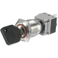 TRU Components 704409 LAS1-BGQ-11Y/23 Schlüsselschalter 250 V/AC 5 A