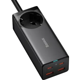 Baseus GaN3 Pro / + 2xUSB-C + AC, 100W schwarz
