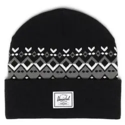 Herschel  Mütze Elmer Fair Isle  in Schwarz, Einheitsgrösse