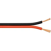 goobay 67732 Lautsprecherkabel 2x1.5 mm2 CCA 10 m rot/schwarz