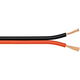 goobay 67732 Lautsprecherkabel 2x1.5 mm2 CCA 10 m rot/schwarz