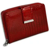 Jennifer Jones Leather Jennifer Jones Geldbörse Damen Portemonnaie rot