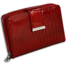 Jennifer Jones Leather Jennifer Jones Geldbörse Damen Portemonnaie rot