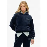 Superdry Kapuzenpullover Hoodie Country Club Velour Rich Navy M