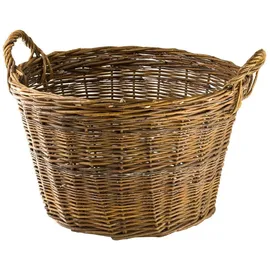 DEMA Weidenkorb 45 cm Holzkorb Braun