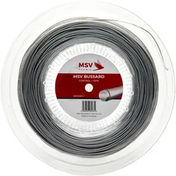 MSV Tennissaite Bussard (Haltbarkeit+Kontrolle+Spin) silber 200m Rolle