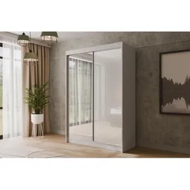 altdecor Schiebetürenschrank VESLI 120 x 215 x 61 cm Weiß