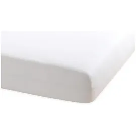 BettwarenShop Spannbettlaken Jersey-Elasthan 180 x 200 - 200 x 220 cm weiß