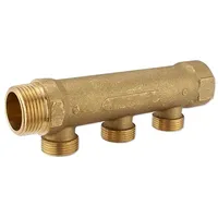 Ntm Messing Verteiler 1" IG x 1" AG 3