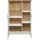 trendteam Vitrine Shade 95 x 140 x 38 cm Weiß