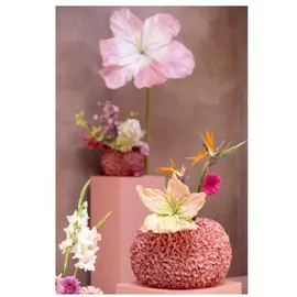 Light & Living Dekovase L&L Vase Deko Ø38x23 cm PHYLIA koralle rosa