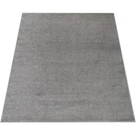 Paco Home & Teppich Für Wohnzimmer Einfarbig Kurzflor, Schlicht Und Modern, In Dunkel grau 160x220 Cm