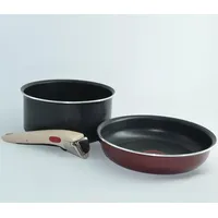 Tefal Ingenio 5 Essential L20091, Schwarz, Aluminium, PowerGlide, Aluminium, Schwarz, Thermo-Punkt, Abnehmbar - Schwarz