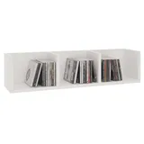 CARO-Möbel CD Regal Hängeregal 75 x 18 x 18 cm Weiß