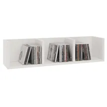 CARO-Möbel CD Regal Hängeregal 75 x 18 x 18 cm Weiß