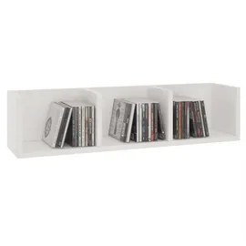 CARO-Möbel CD Regal Hängeregal 75 x 18 x 18 cm Weiß