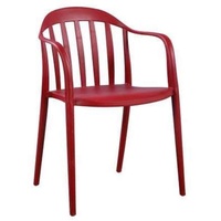 ZONS 4-er Set Zion Stuhl PP rot stapelbar - außen oder innen