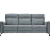 Places of Style 3-Sitzer Barano, Relaxsofa in Leder und Webstoff«, grau