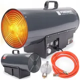 Gasheizgebläse 65kW Gasheizer Heizkanone Thermostat LCD Werkstatt Halle Lager