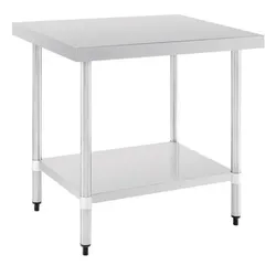 Vogue Arbeitstisch mit Aufkantung 120cm aus  Edelstahl