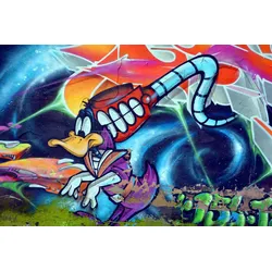 Fototapete PAPERMOON "Wald Landschaft", bunt, B:4,00m L:2,60m, Vlies, Tapeten