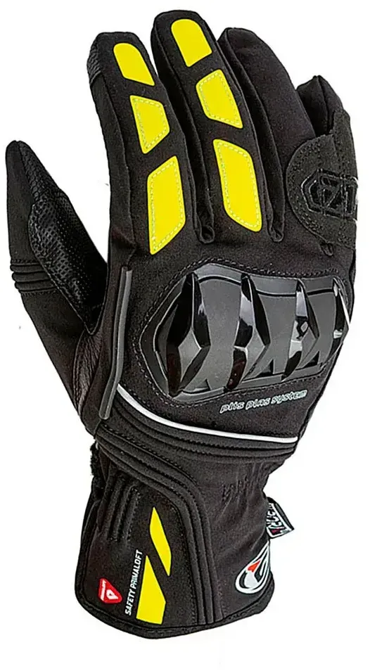 Garibaldi Safety Plis Plas Handschuhe - Grey / Fluor - M