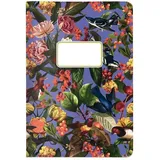 Cedon Hefte A5 Pattern Vogelbeere blau