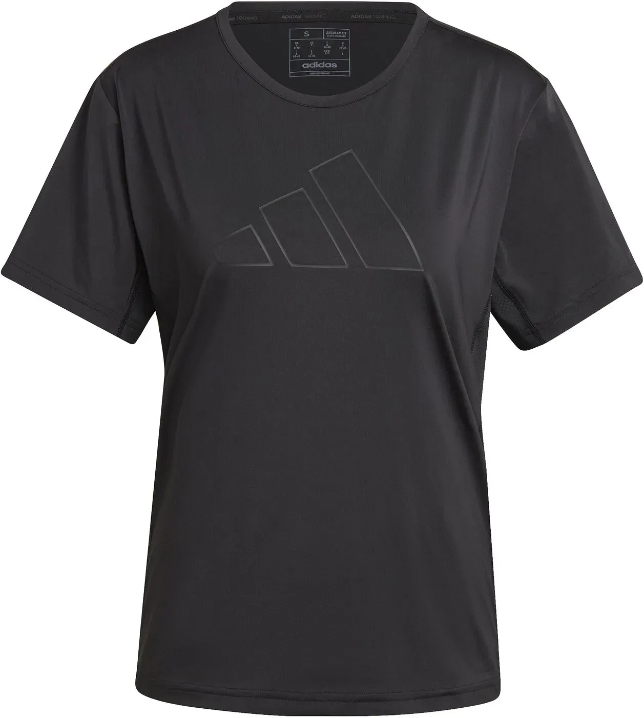 adidas SHIRT TRAINING BIG LOGO Damen Trainings- T-Shirt schwarz - L