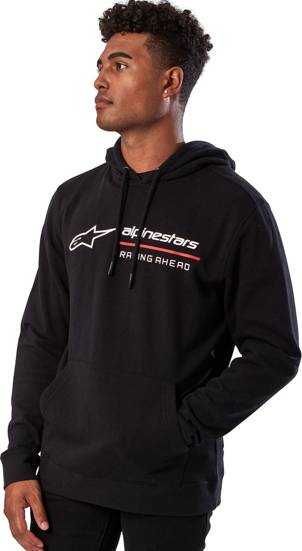 Alpinestars Linear Race Hoodie, zwart, 2XL Voorman