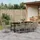 vidaXL Garten Essgruppe 9-tlg. Hellgrau