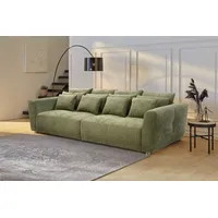 Big-Sofa JOCKENHÖFER GRUPPE "Gulliver" Sofas Gr. B/T: 298cm x 137cm, Chenille, grün mit Federkernpolsterung für kuscheligen, angenehmen Sitzkomfort