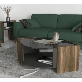 moebel17 Marbel Braun Walnuss 75 x 40 x 75 cm