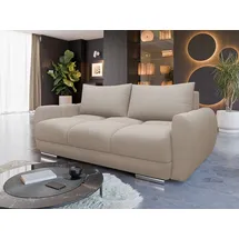 Mirjan24 Sofa Logo 2, Rückenlehne in Form beweglicher Kissen, 186x97x89 cm beige