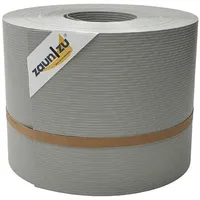 zaunzu® Sichtschutz Rille für Doppelstabmatten 35 m Steingrau Metall