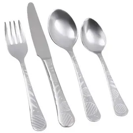 Thomas Kinderbesteck Kids Lolly / Edelstahl, Silber, Metall, 4-teilig, 19.9x2.5x19.9 cm, Füttern, Kinderbesteck