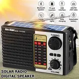 Outdoor AM FM SW Notfall Radio Batterie Multi Band Solar LED Licht Wetter Radio