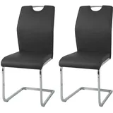 Hti-Living Esszimmerstuhl Nelly Kunstleder schwarz 2er Set