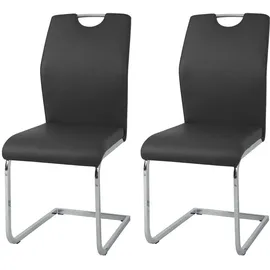 Hti-Living Esszimmerstuhl Nelly Kunstleder schwarz 2er Set