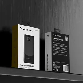 wozinsky Powerbank Wpower Wpbbk-2 10000mah Usb-a Usb-c - Schwarz
