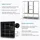 Intirilife Eckschrank 130 x 175 x 45 cm Schwarz