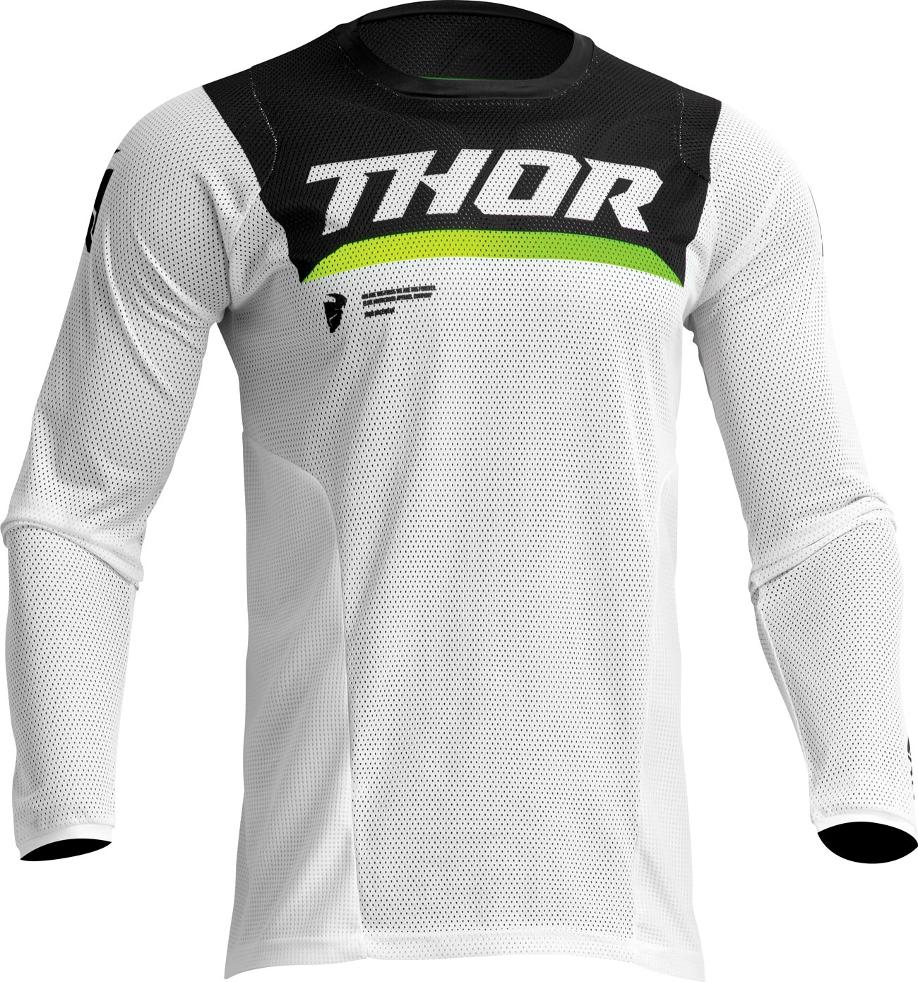 Thor Pulse Air Cameo S23 Jersey, Article de 2e choix - Blanc/Noir - L
