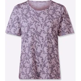 Sieh an! Kurzarm-Shirt in flieder-feige-bedruckt | Gr.: 42