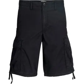 JACK & JONES Herren, CARGO SHORT JPSTCOLE FRANK CARGO Relaxed Fit 12291369 schwarz, M