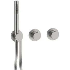 Herzbach MODUL7 Thermostat-Wannenbatterie Edelstahl