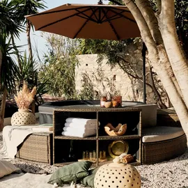 NETSPA Octopus 193 x 193 x 73 cm Grau