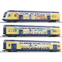 Roco Doppelstockwagen 3er Set metronom 6210105 H0