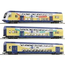 Roco Doppelstockwagen 3er Set metronom 6210105 H0